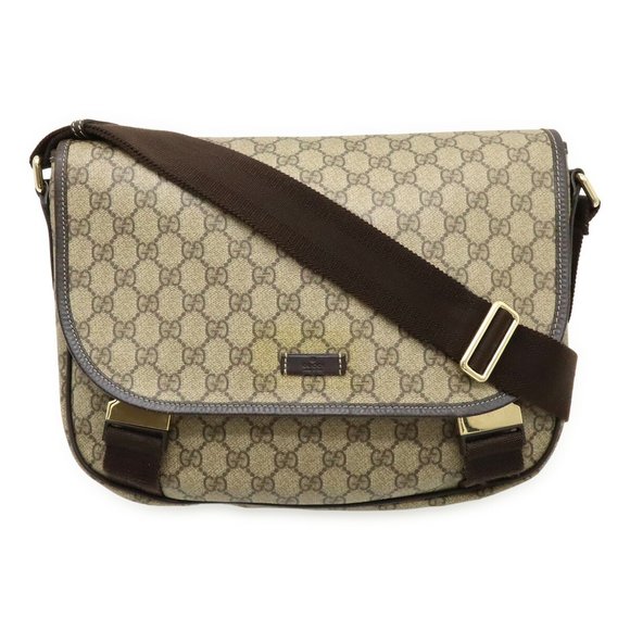 GUCCI Brown Leather Shoulder Bag - Picture 1 of 10